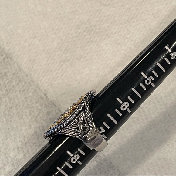 NWOT’S ❤️‍🔥 Vintage* Silver/Gold Bling Ring-7 1/4 - Picture 6 of 6